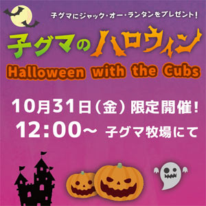 10/31(金)限定!ハロウィンイベント『子グマのハロウィン』開催!